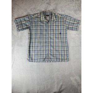Patagonia Seersucker Shirt Plaid Short Sleeve Men's Button Up XL
